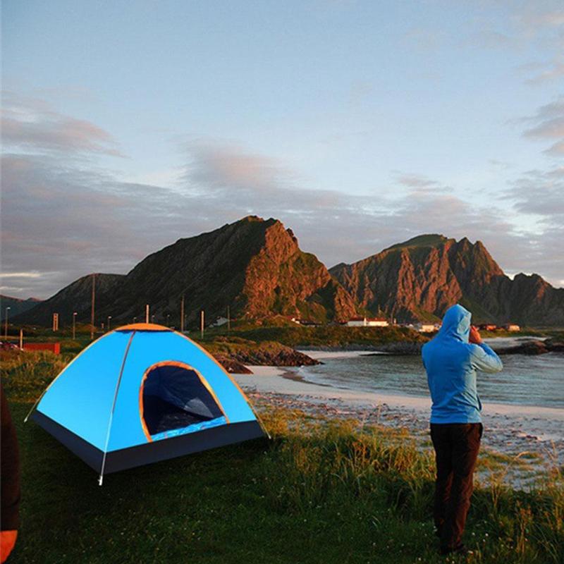 Cheap Goat Tents Automatic Camping Tent 1 2 Person Family Tent Double Protable Backpacking Setup Awning Tent Instant Outdoor Hiking Travel L H3b0   